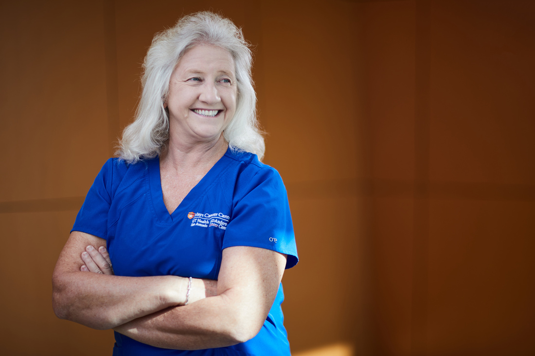 Debra Hedgepeth smiles as she helps patients beat cancer.