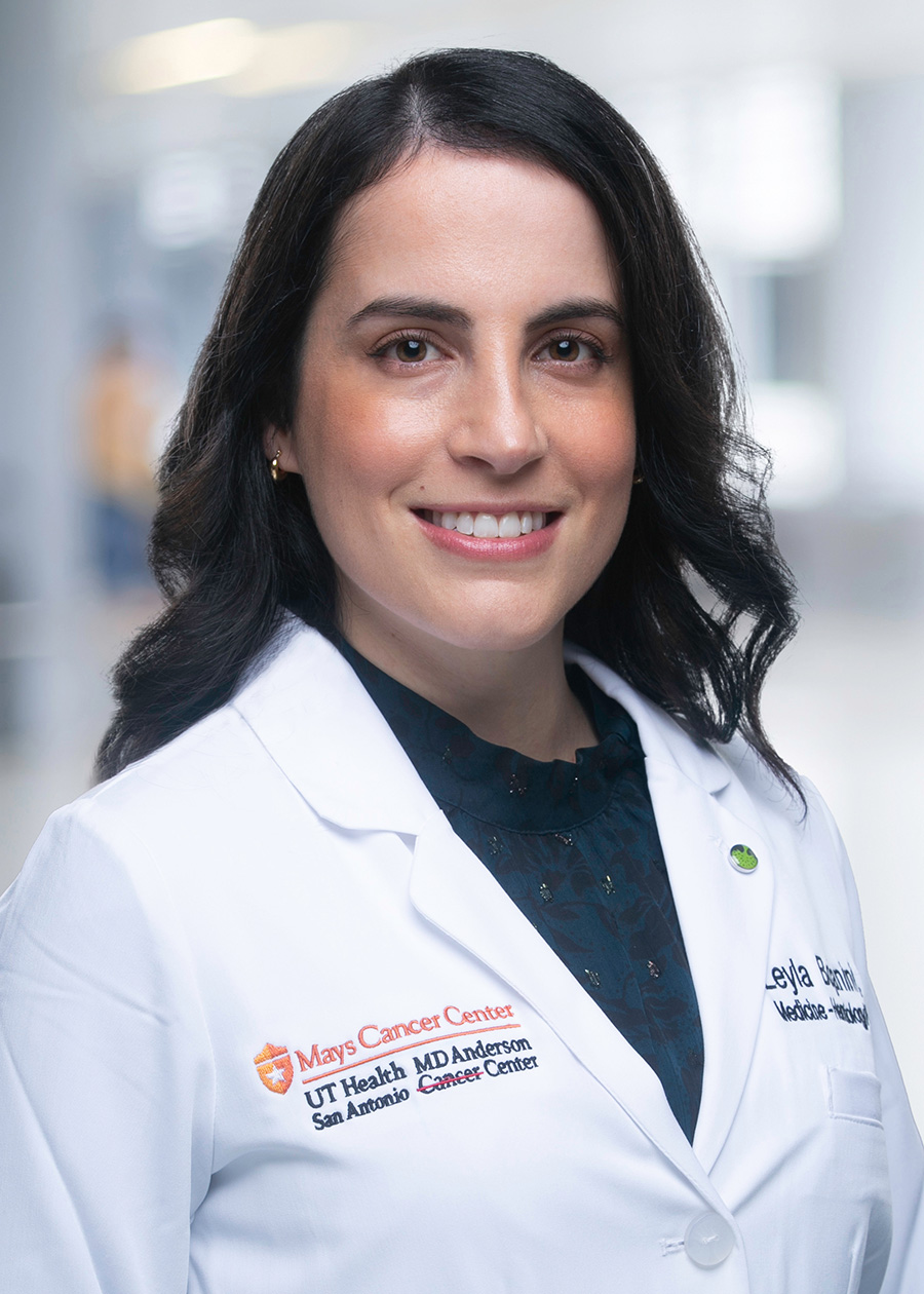 Dr. Bojanini wearing her white coat